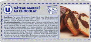 Gateau marbré au chocolat